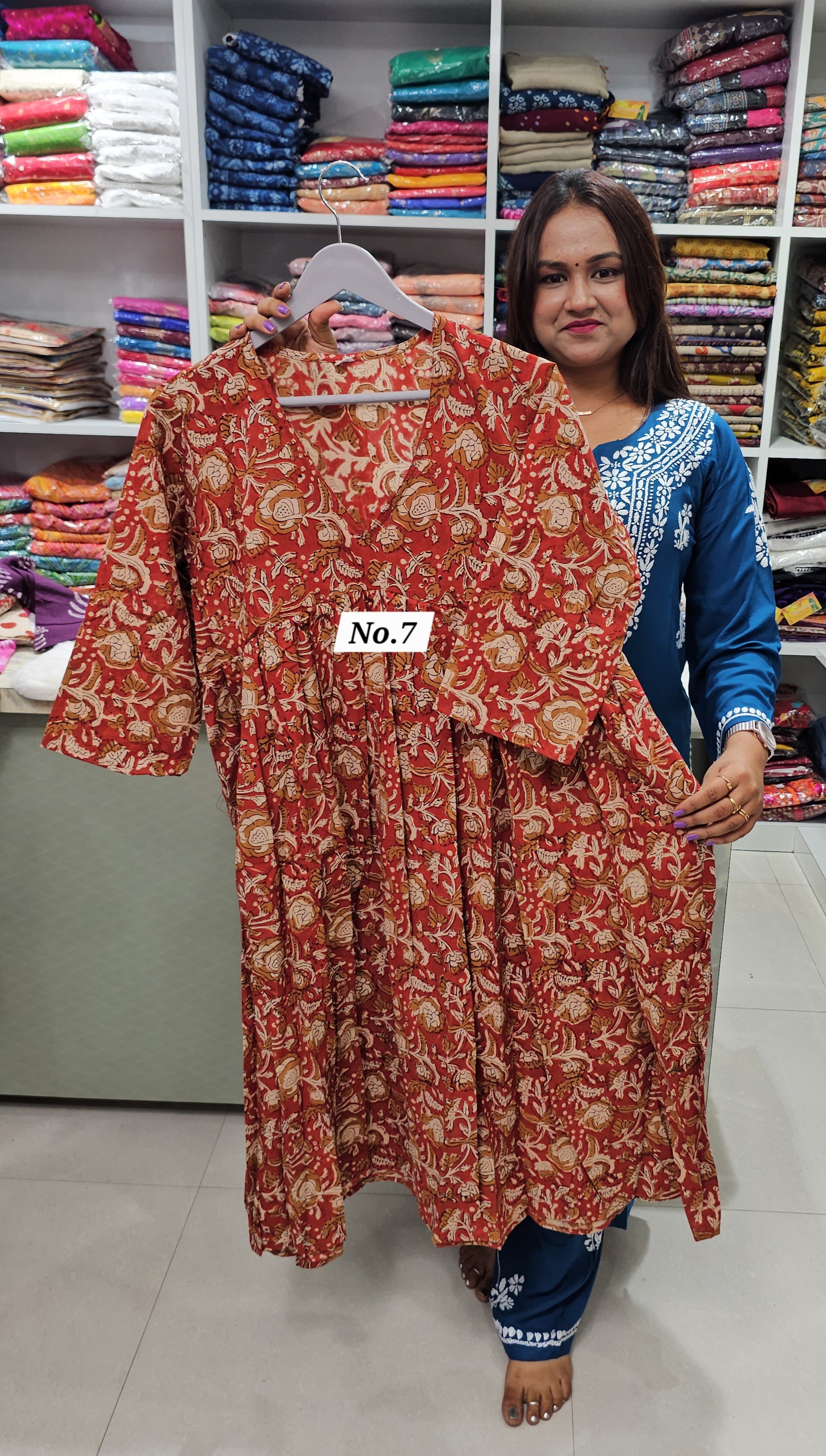 COTTON ROUND FROCK (NO.7)