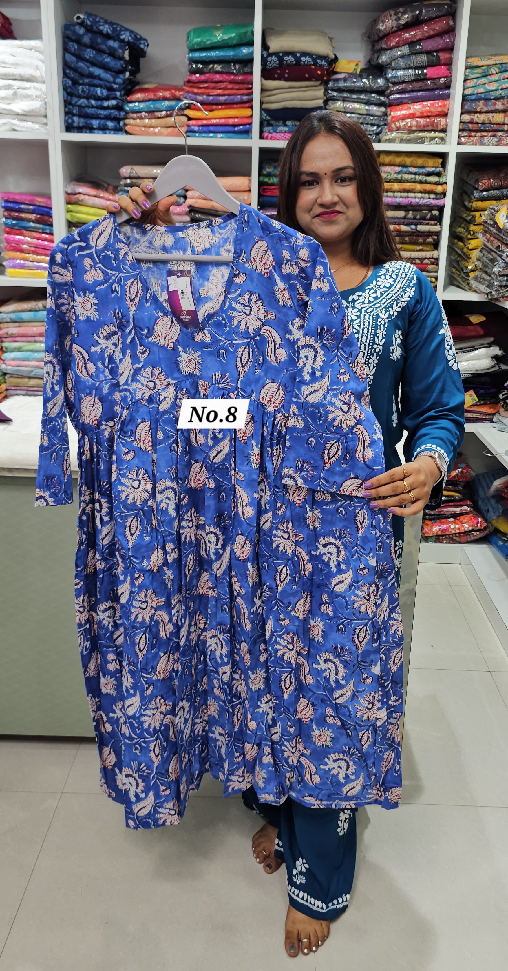 COTTON ROUND FROCK (NO.8)