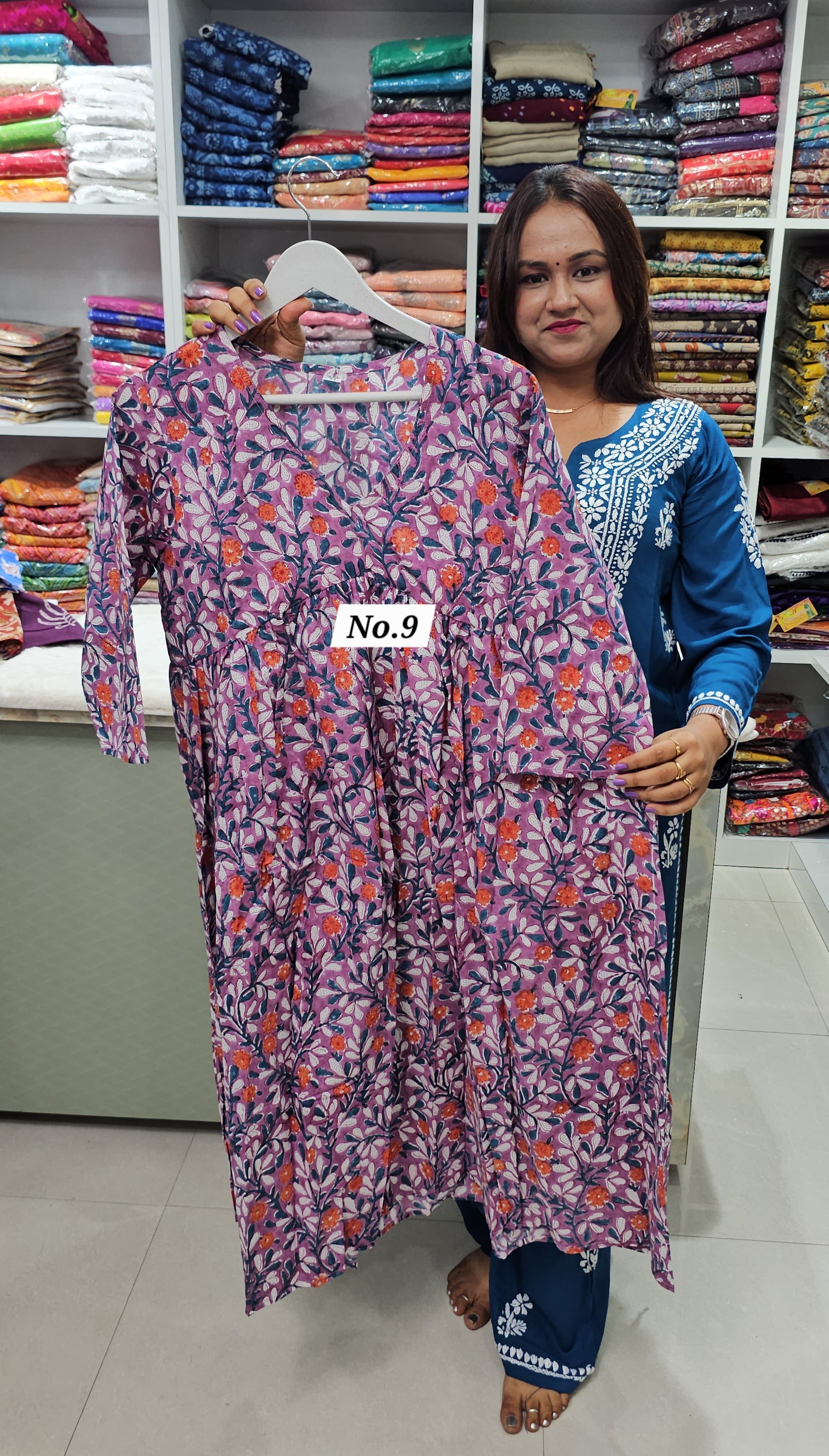 COTTON ROUND FROCK (NO.9)