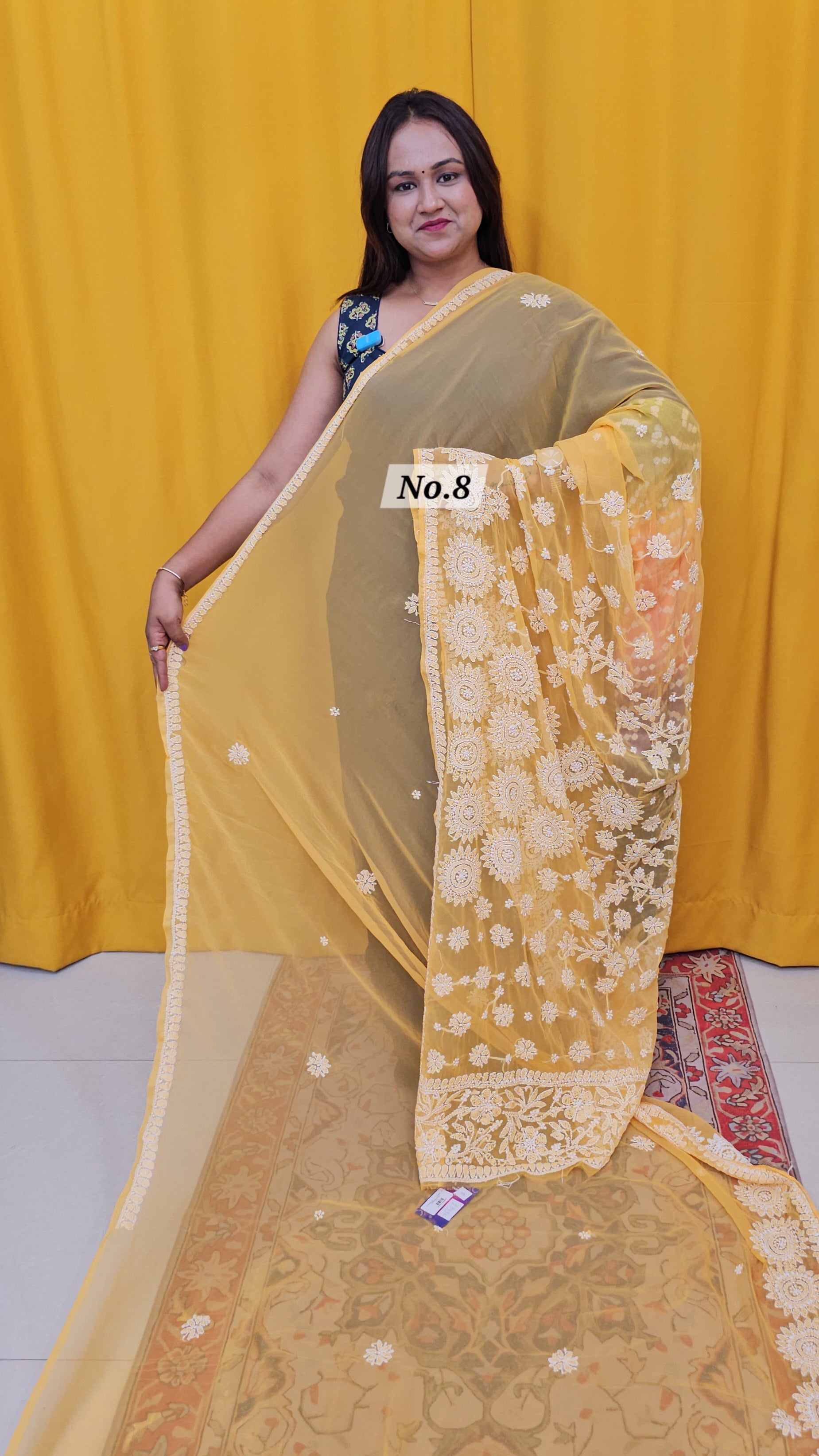 CHIKANKARI SAREE (NO .8)