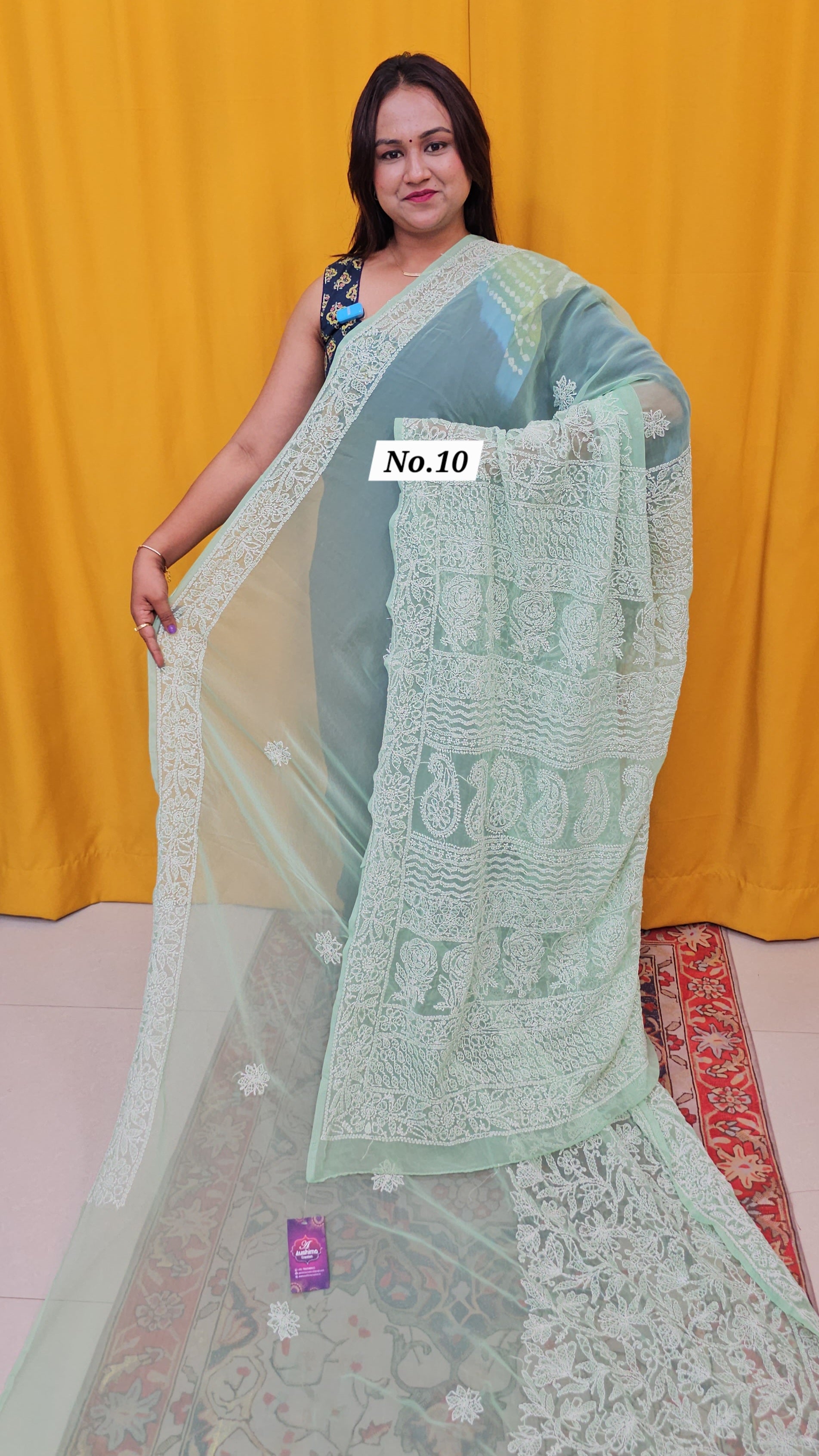 CHIKANKARI SAREE (NO .10)