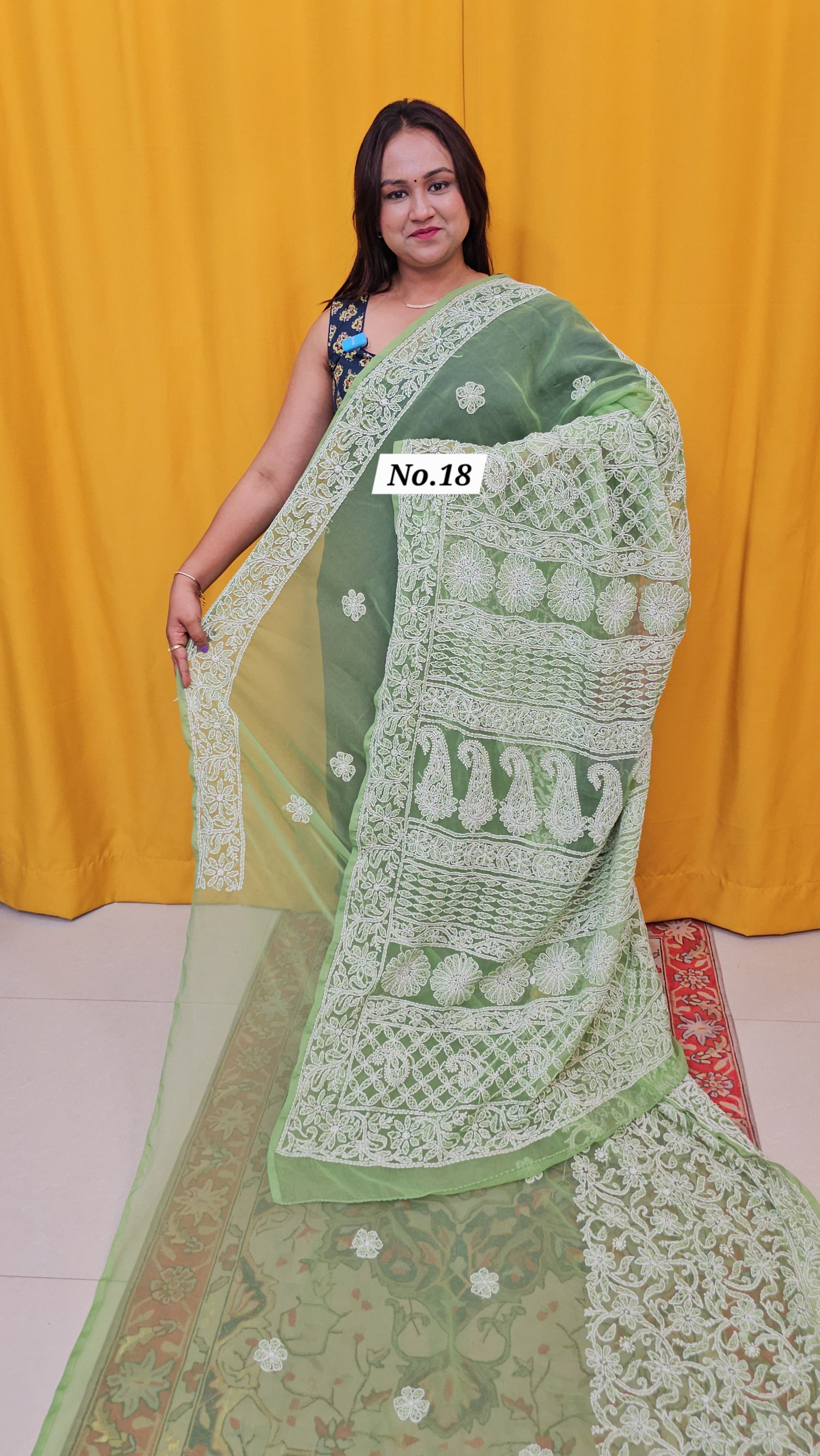 CHIKANKARI SAREE (NO .18)