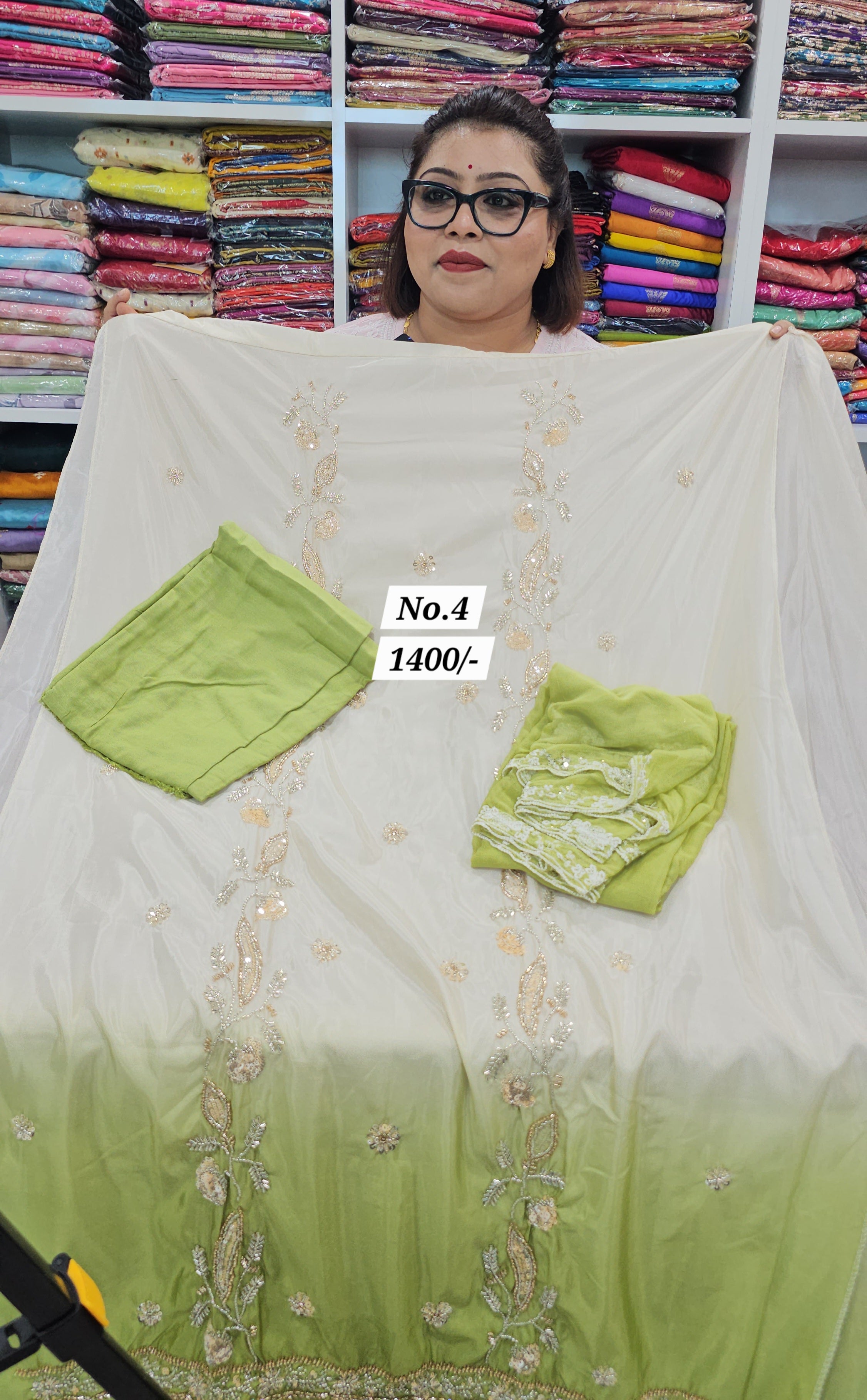 3PC DRESS MATERIAL (NO. 4)