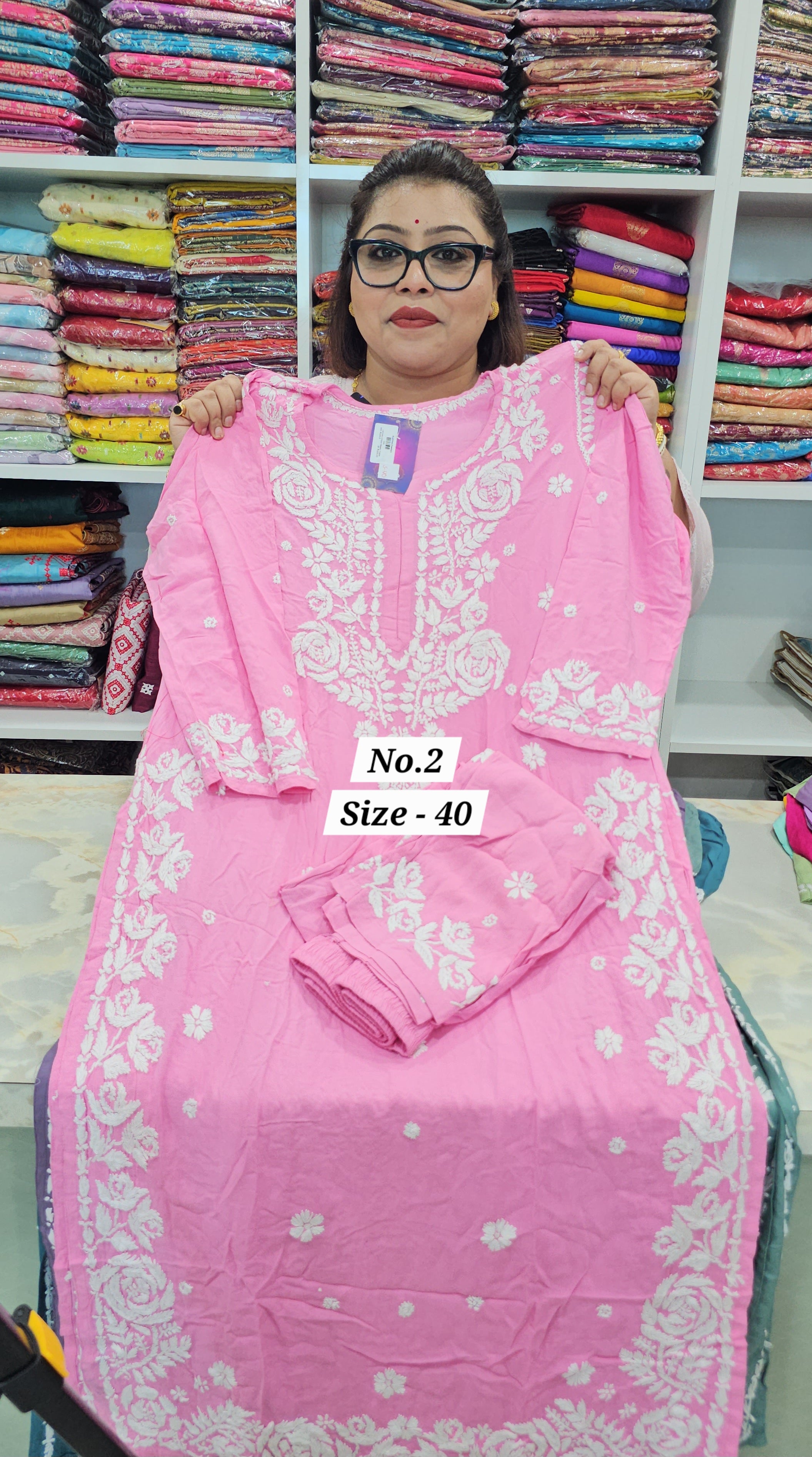 LUCKNOW CHIKANKARI CORD SET (NO. 2)