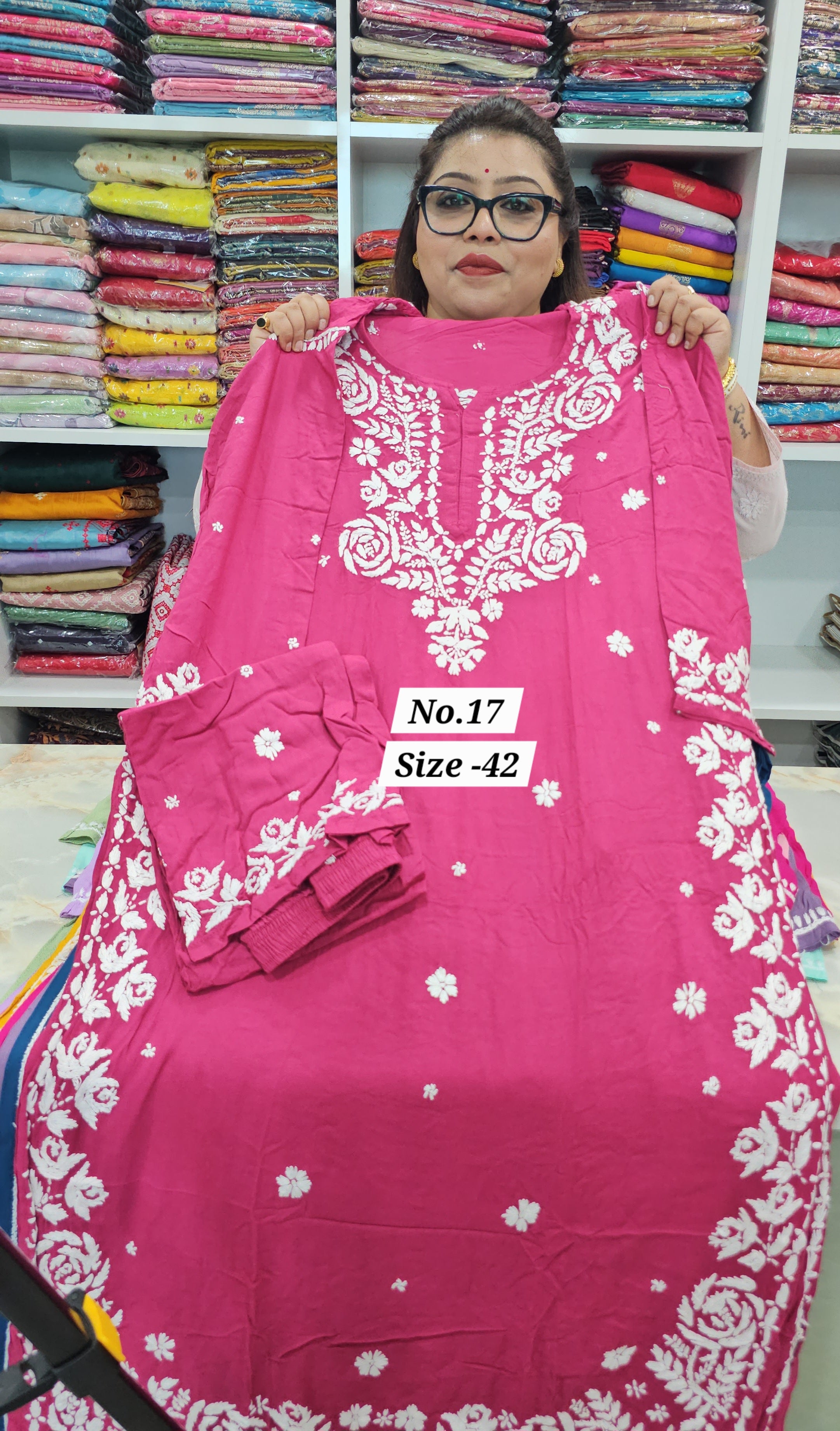 LUCKNOW CHIKANKARI CORD SET (NO. 17)