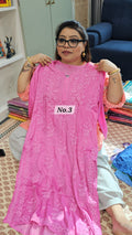 LUCKNOW CHIKANKARI MODAL SATIN READY MADE KURTI {SIZE-44} (NO. 3)