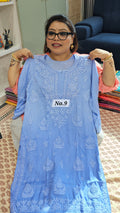 LUCKNOW CHIKANKARI MODAL SATIN READY MADE KURTI {SIZE-44} (NO. 9)
