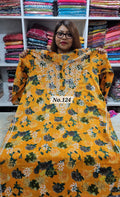 LUCKNOW CHIKANKARI KURTI RADE MADE {SIZE-46} (NO.124)
