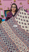 PURE AJRAKH MODAL SAREE {DEFECTIVE} (NO.5)