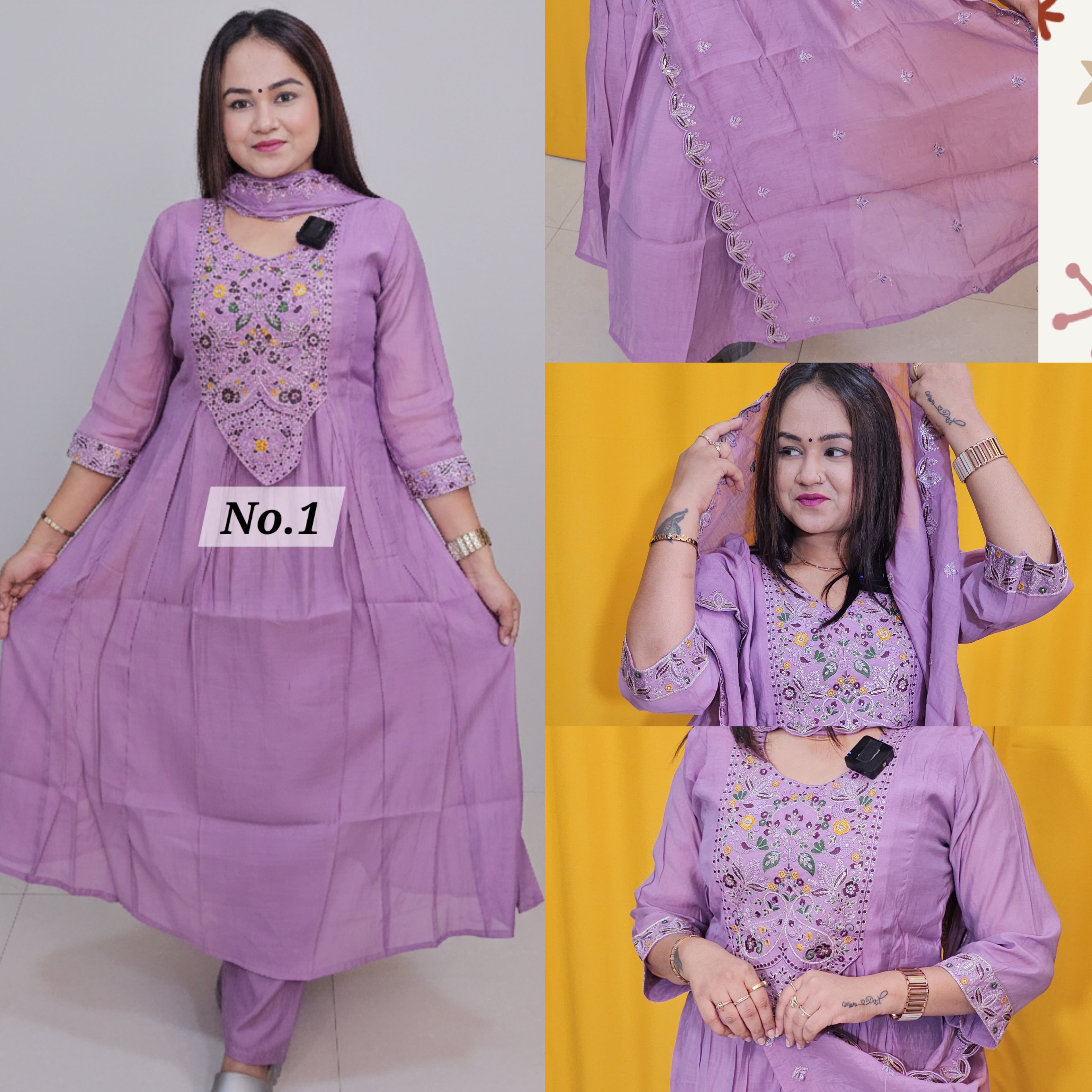 PURE MAL CHANDERI DRESS (NO. 1)