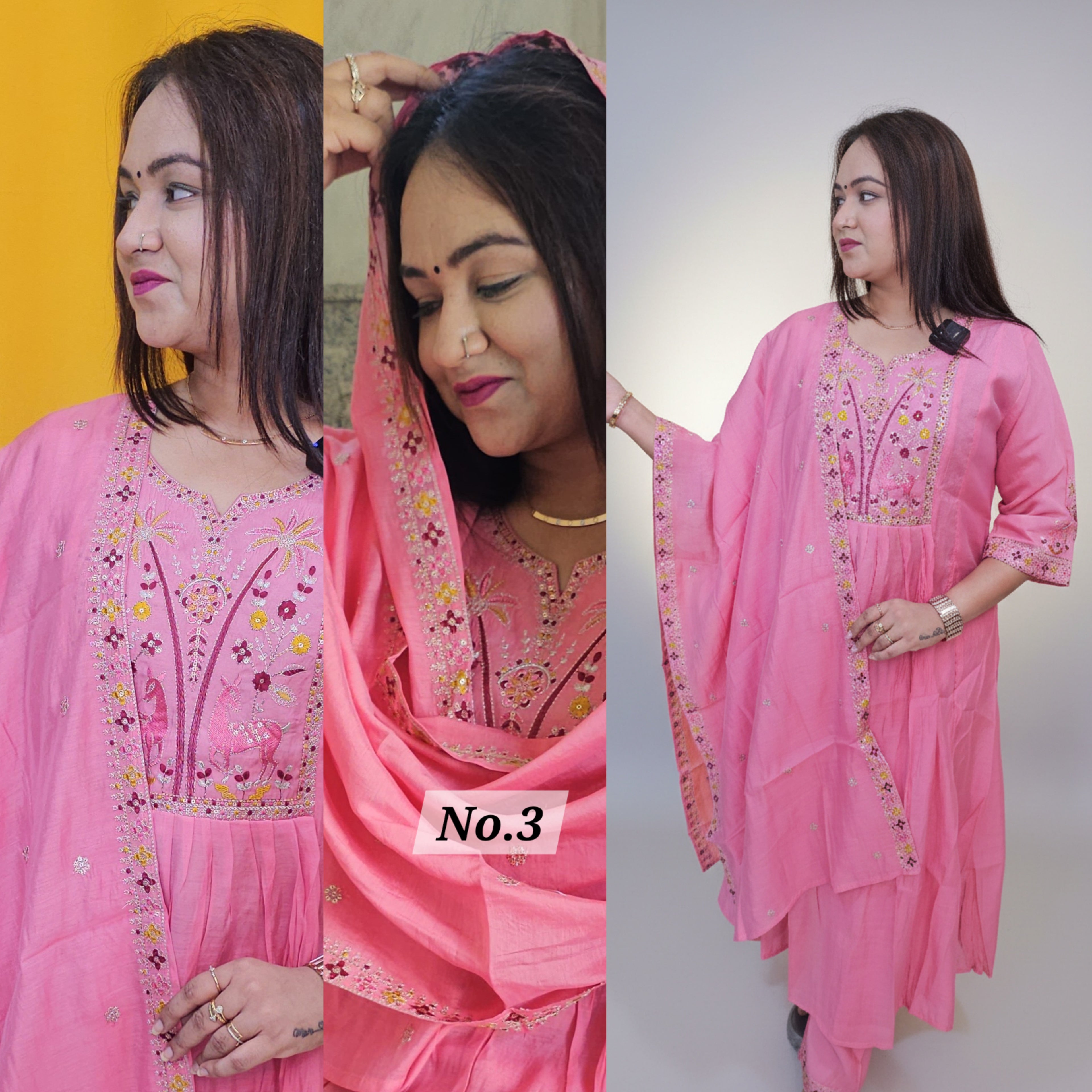 PURE MAL CHANDERI DRESS (NO. 3)