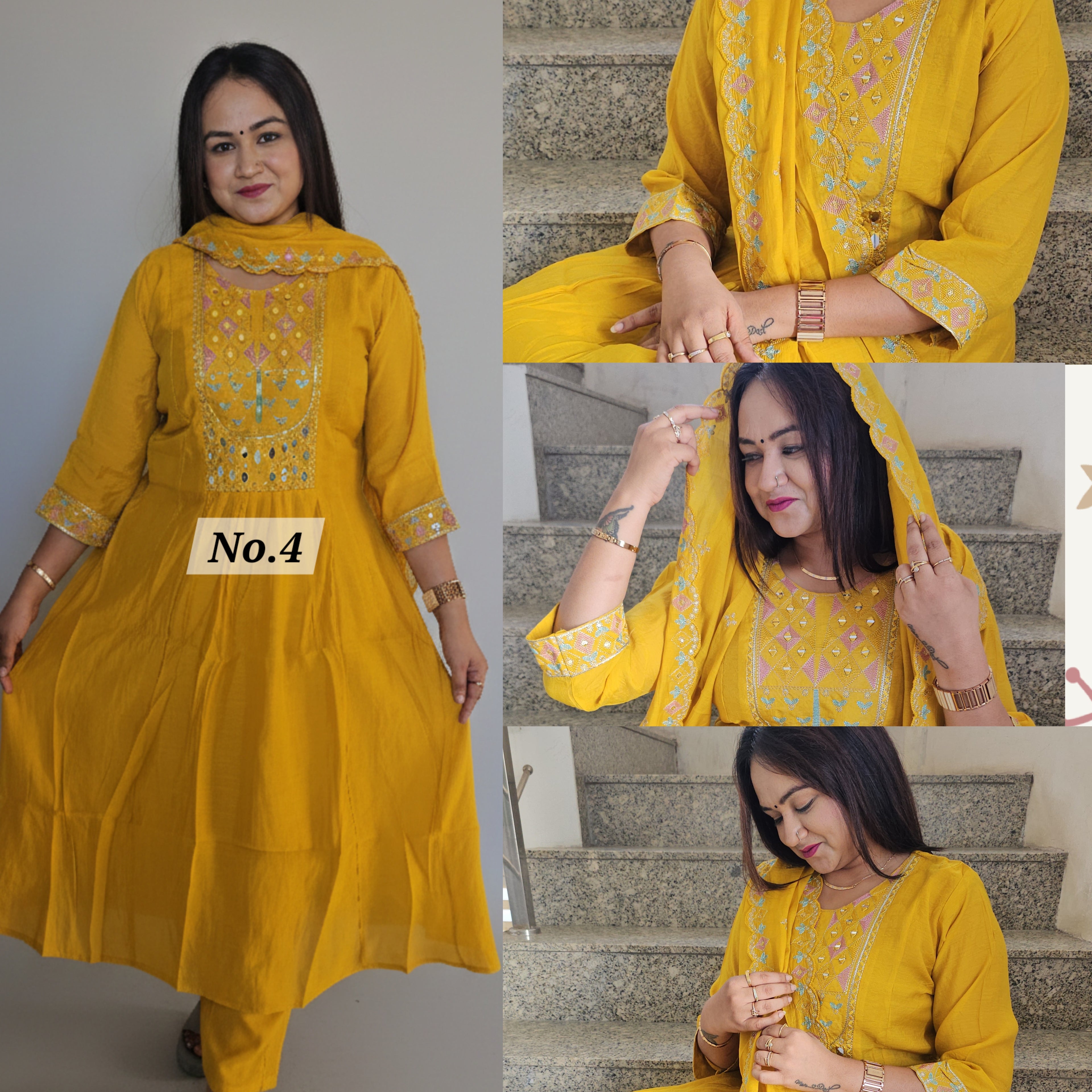 PURE MAL CHANDERI DRESS (NO. 4)