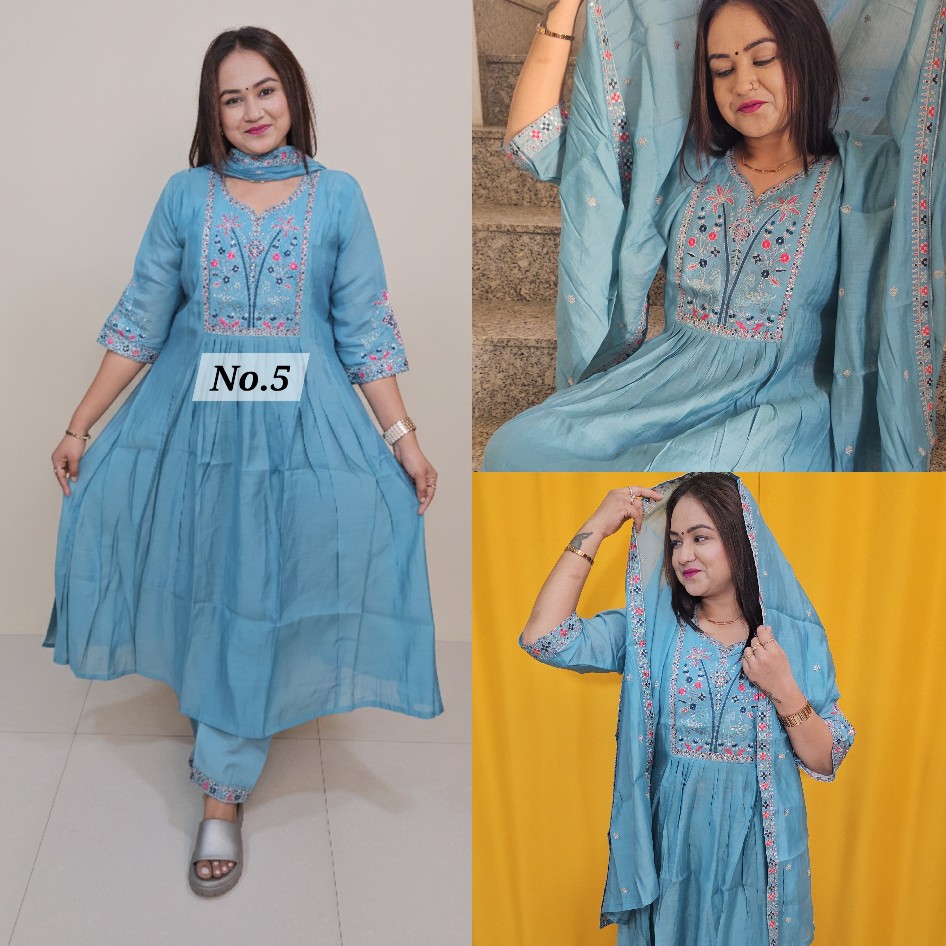 PURE MAL CHANDERI DRESS (NO. 5)