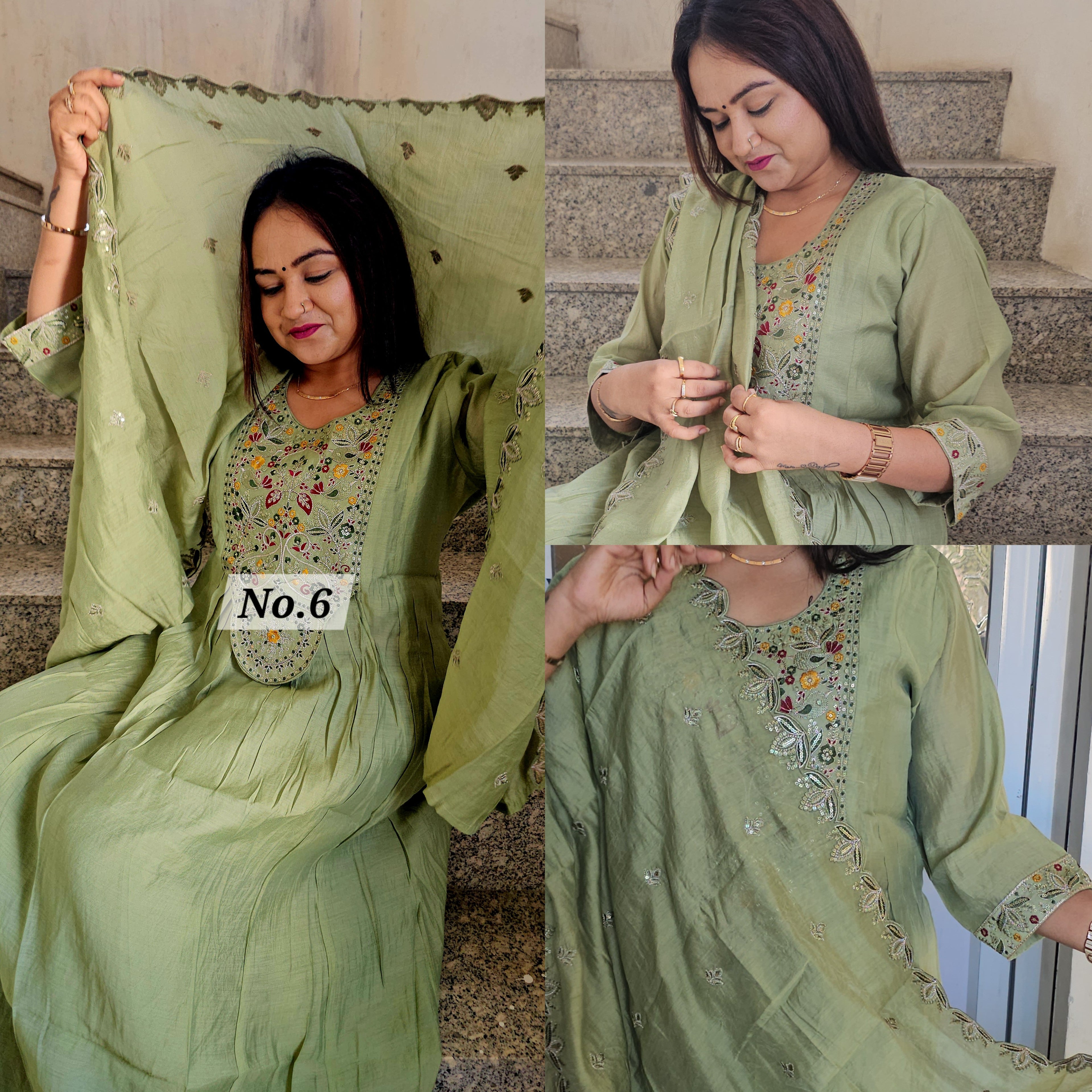 PURE MAL CHANDERI DRESS (NO. 6)