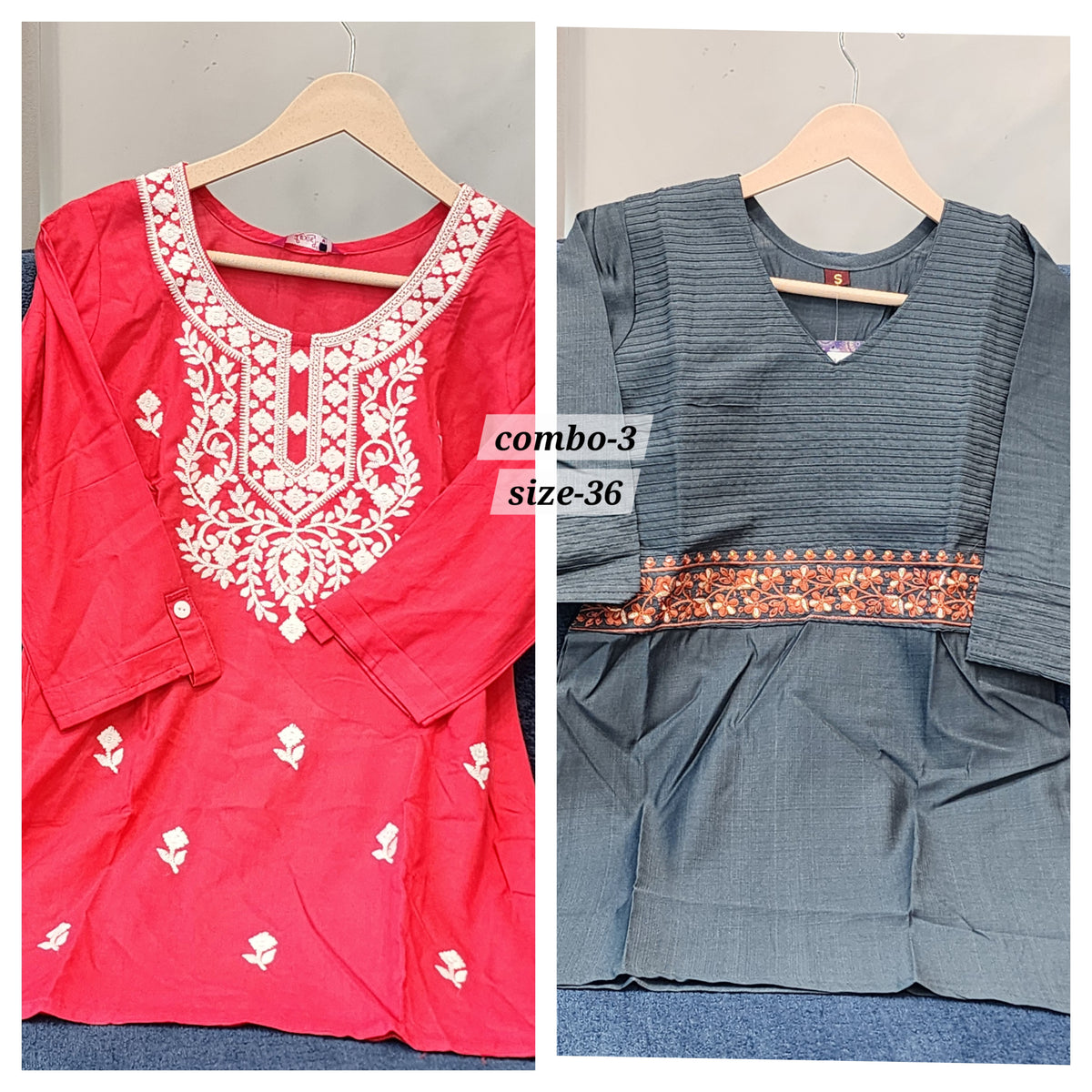 READY MADE SHORT TOP {SIZE- 36} COMBO - 3