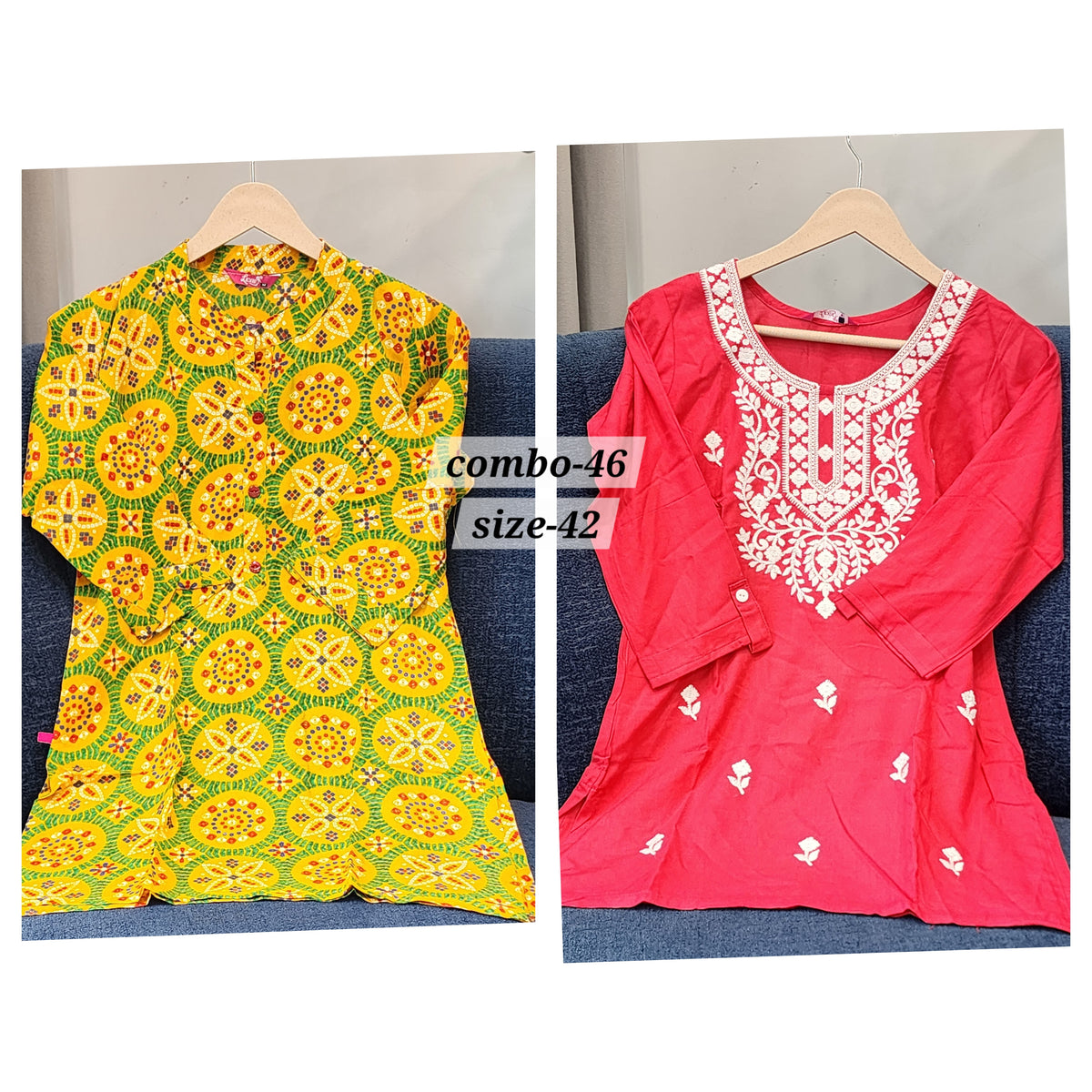 READY MADE SHORT TOP {SIZE- 42} COMBO - 46