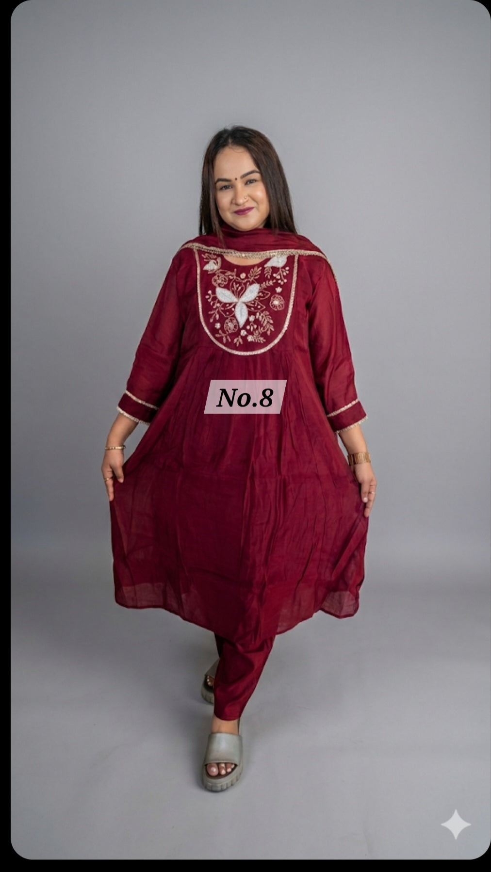 PURE MAL CHANDERI DRESS (NO. 8)