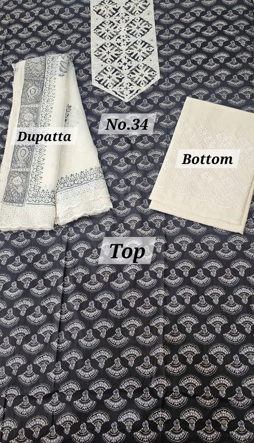 Premium 3PC Dress Material (No. 34)