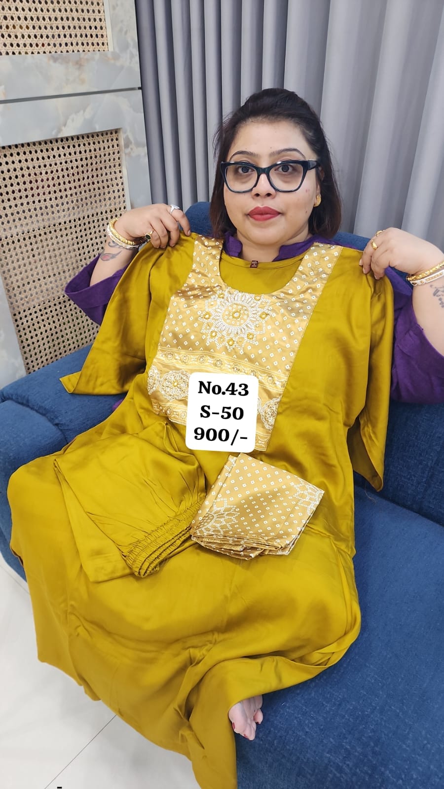 READY MADE 3PC {SIZE- 50} (NO.43)