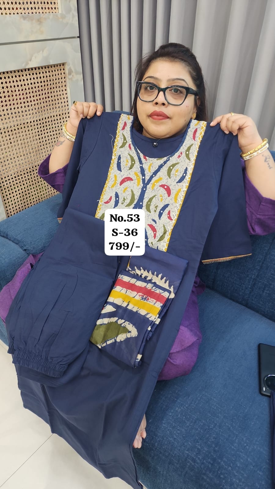 READY MADE 3PC {SIZE- 36} (NO.53)